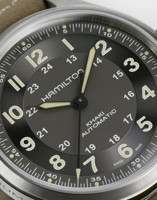 Hamilton Hamilton Khaki Field Titanium Auto H70545550 - наручные мужские часы наручные часы в перспективе серый циферблат